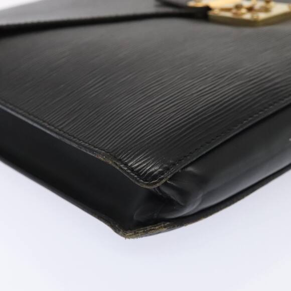 LOUIS VUITTON Epi Porte Documents Senateur Briefcase Black M54452 - Picture 9 of 12